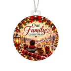 Our Family Christmas Double-Sided Ornament