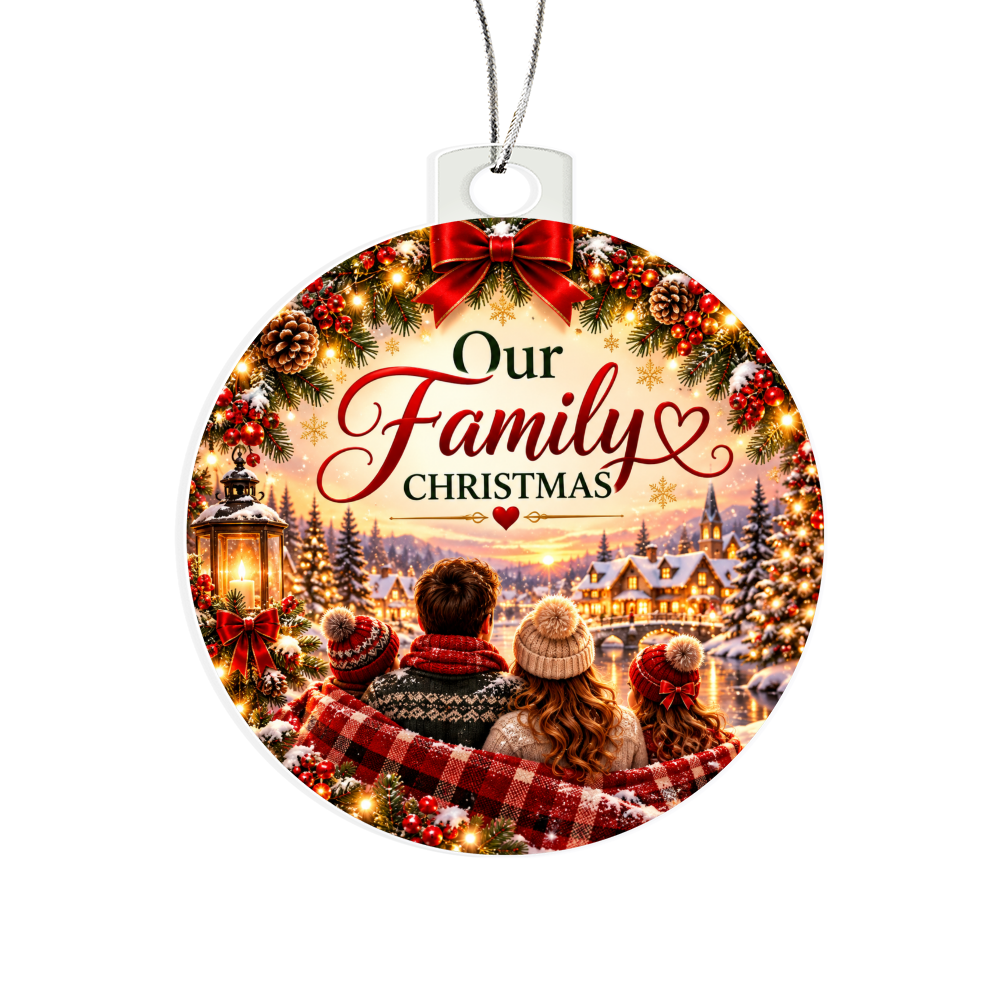 Our Family Christmas Double-Sided Ornament
