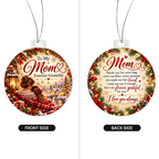 To My Mom Double-Sided Christmas Ornament – Forever Grateful