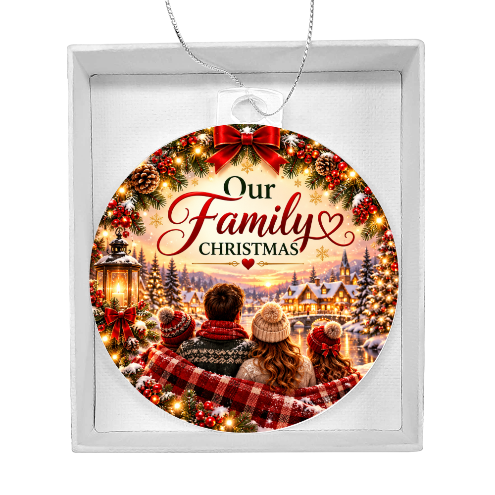 Our Family Christmas Double-Sided Ornament