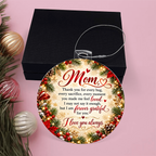 To My Mom Double-Sided Christmas Ornament – Forever Grateful