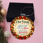 Our Family Christmas Double-Sided Ornament