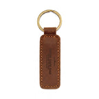 Drive Safe Dad Personalized Leather Keychain