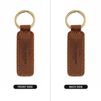 Drive Safe Dad Personalized Leather Keychain