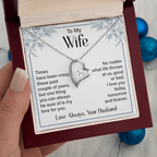 To my wife forever love necklace