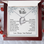 To my wife forever love necklace