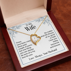 To my wife forever love necklace