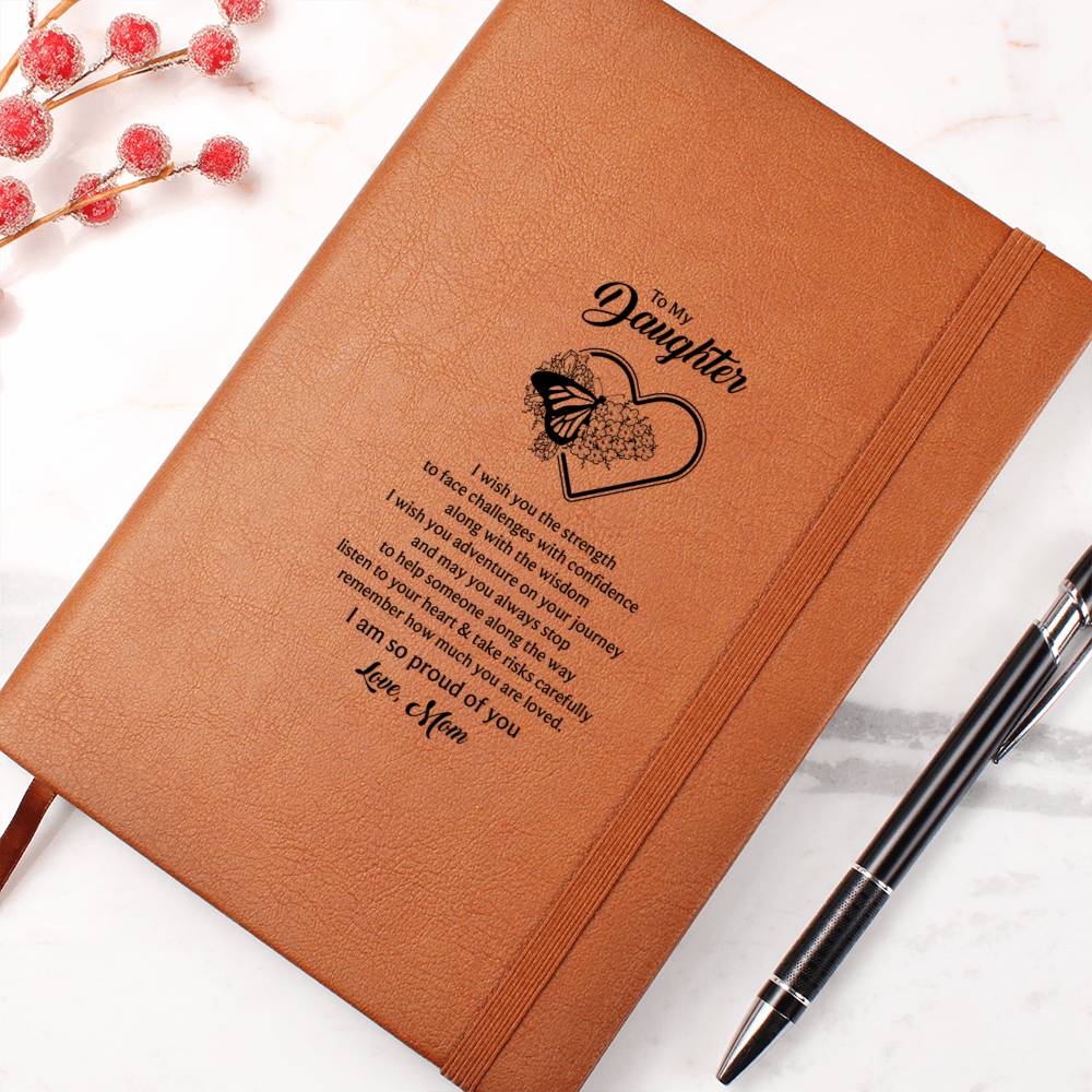 To My Daughter Butterfly Journal  Mom's Love Letter Notebook