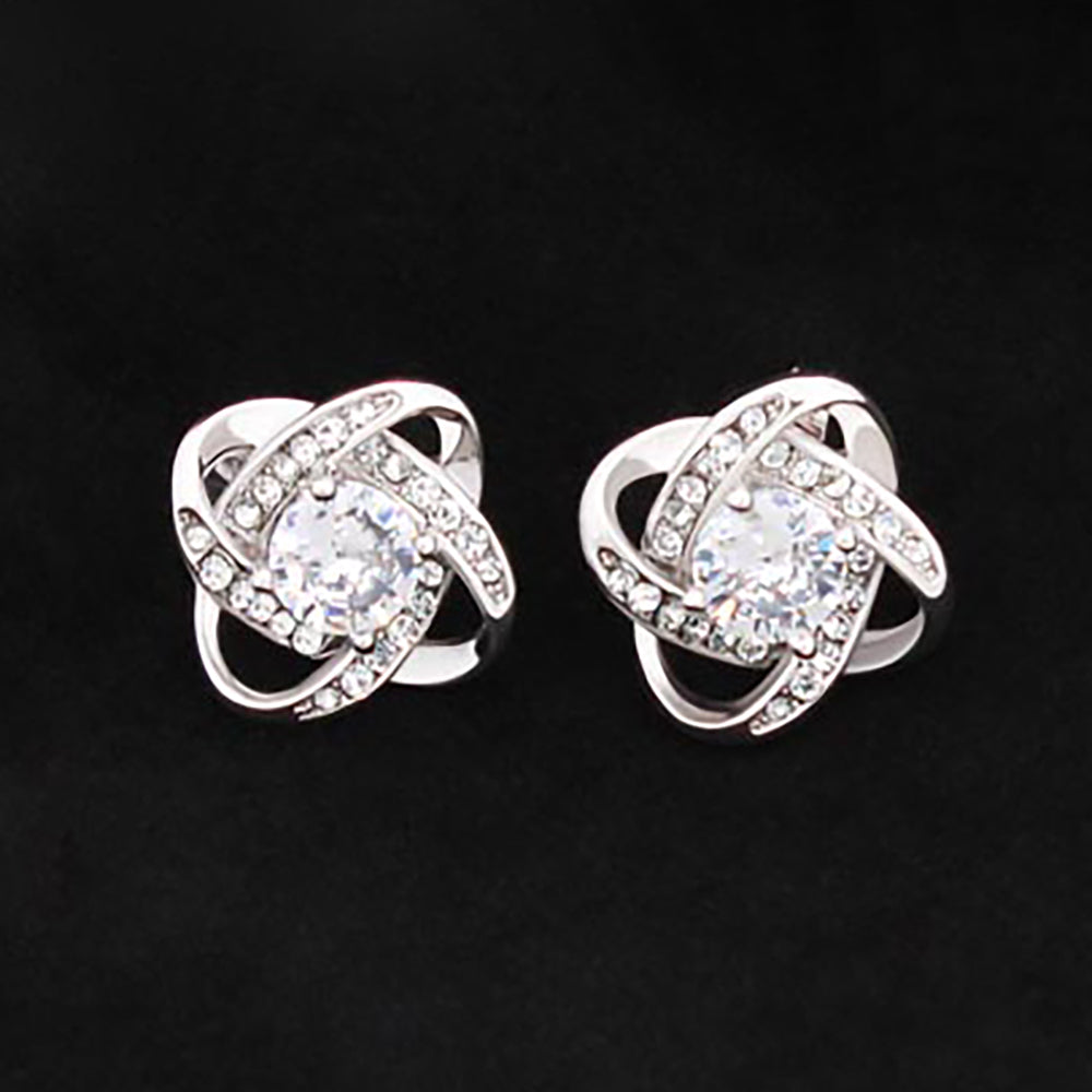 LOVE KNOT STUD EARRINGS – TIMELESS ELEGANCE GIFT