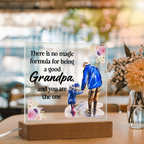 Acrylic Square Design Grandpa