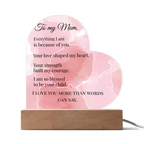 Acrylic Heart plaque-To Mom
