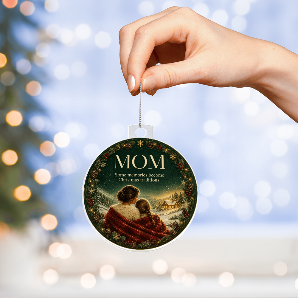 To My Mom Christmas Ornament – Memories Last Forever