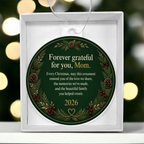 To My Mom Christmas Ornament – Forever Grateful