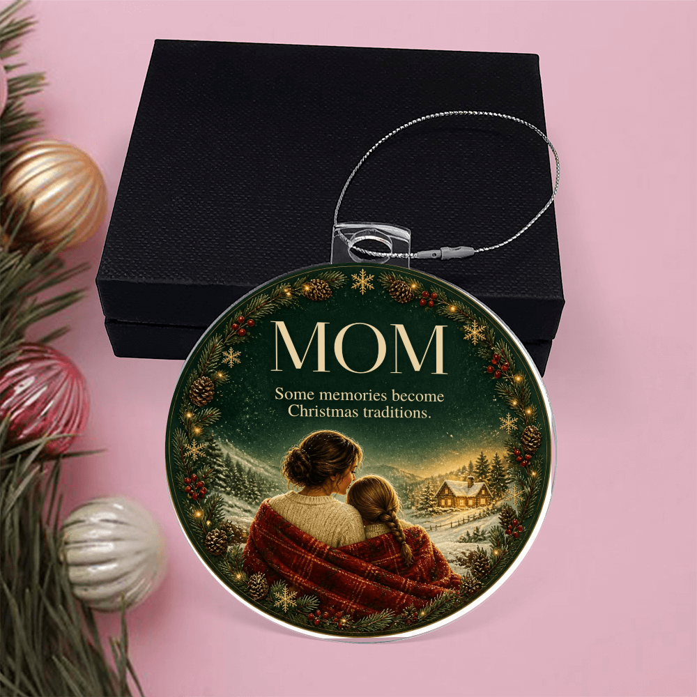 To My Mom Christmas Ornament – Memories Last Forever