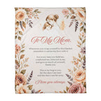 To My Mom Floral Blanket – A Hug From Daughter