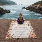 To My Mom Floral Blanket – A Hug From Daughter