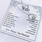 To my wife forever love necklace