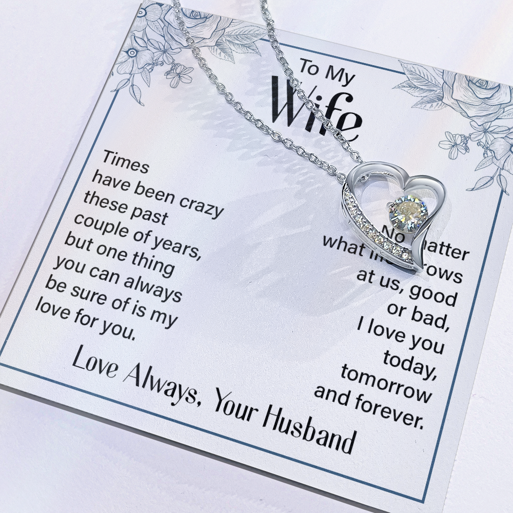 To my wife forever love necklace