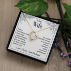 To my wife forever love necklace