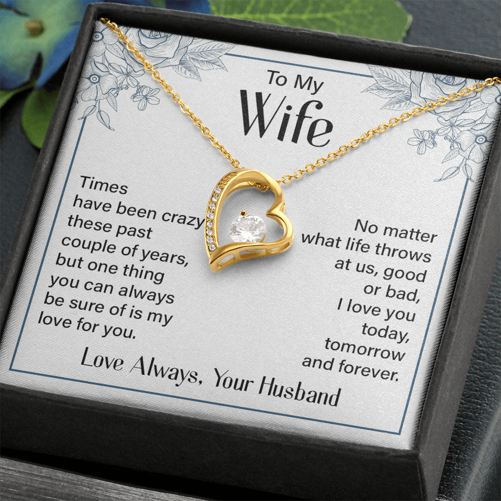 To my wife forever love necklace
