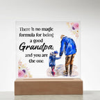 Acrylic Square Design Grandpa