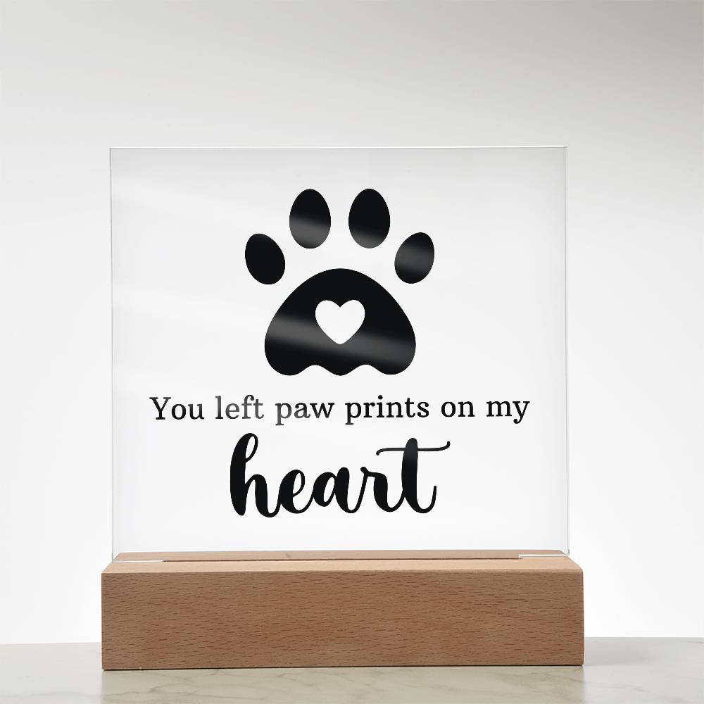 Keepsake Acrylic Bundle - You Left Pawprints In My Heart