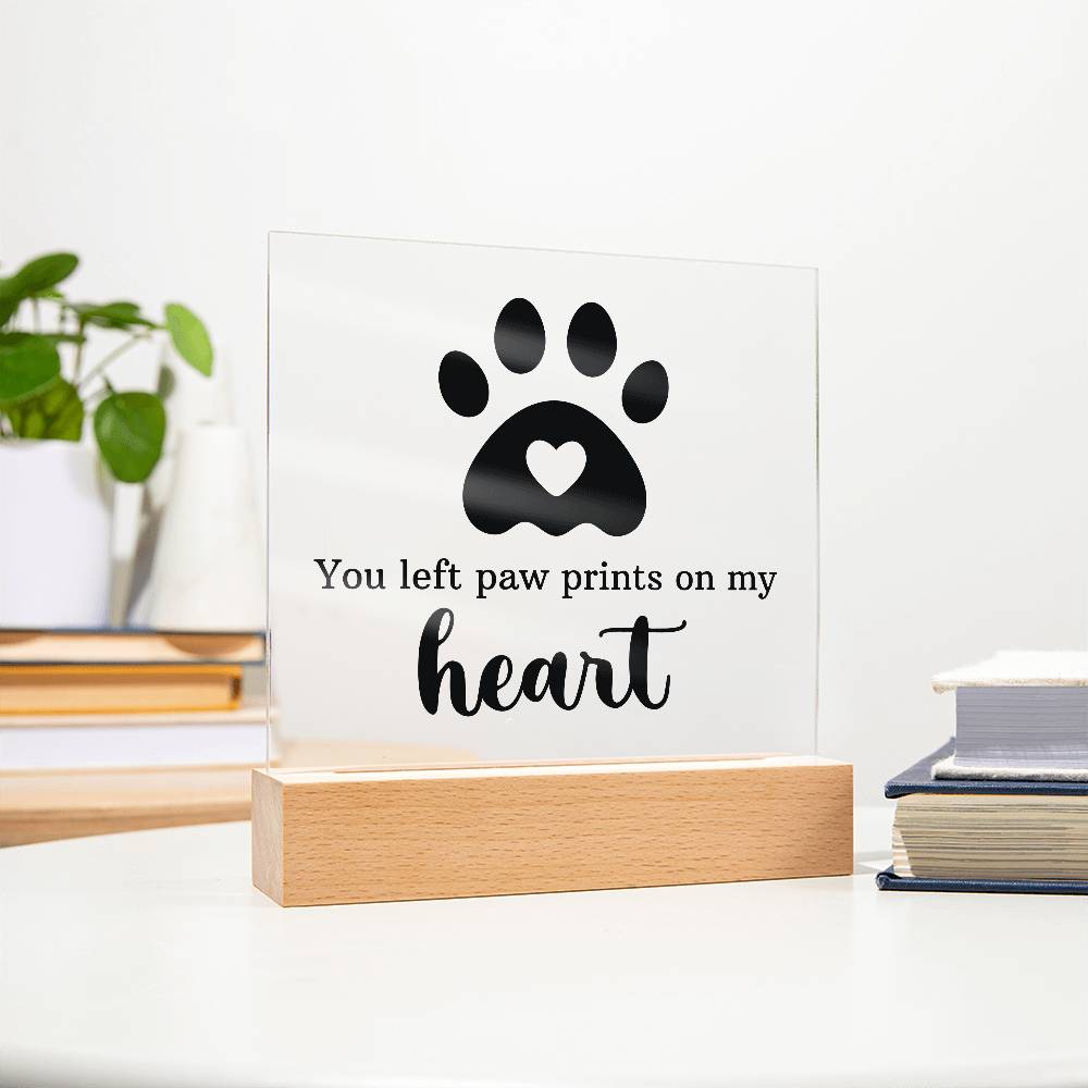 Keepsake Acrylic Bundle - You Left Pawprints In My Heart