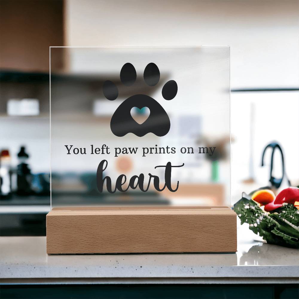 Keepsake Acrylic Bundle - You Left Pawprints In My Heart