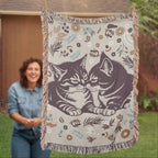 Snuggling Kitties - Woven Blanket