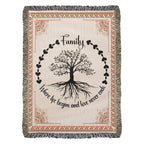 Family Roots, Celtic Tree Woven Blanket