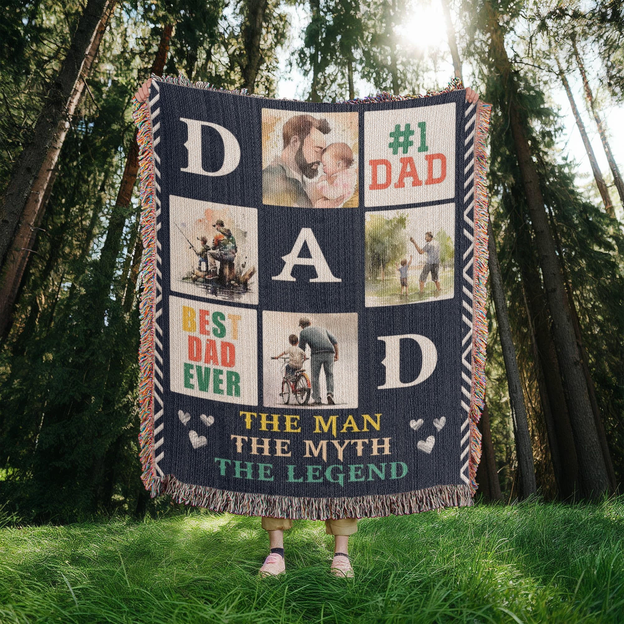 Best Dad Ever - Woven Blanket