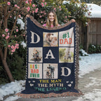 Best Dad Ever - Woven Blanket