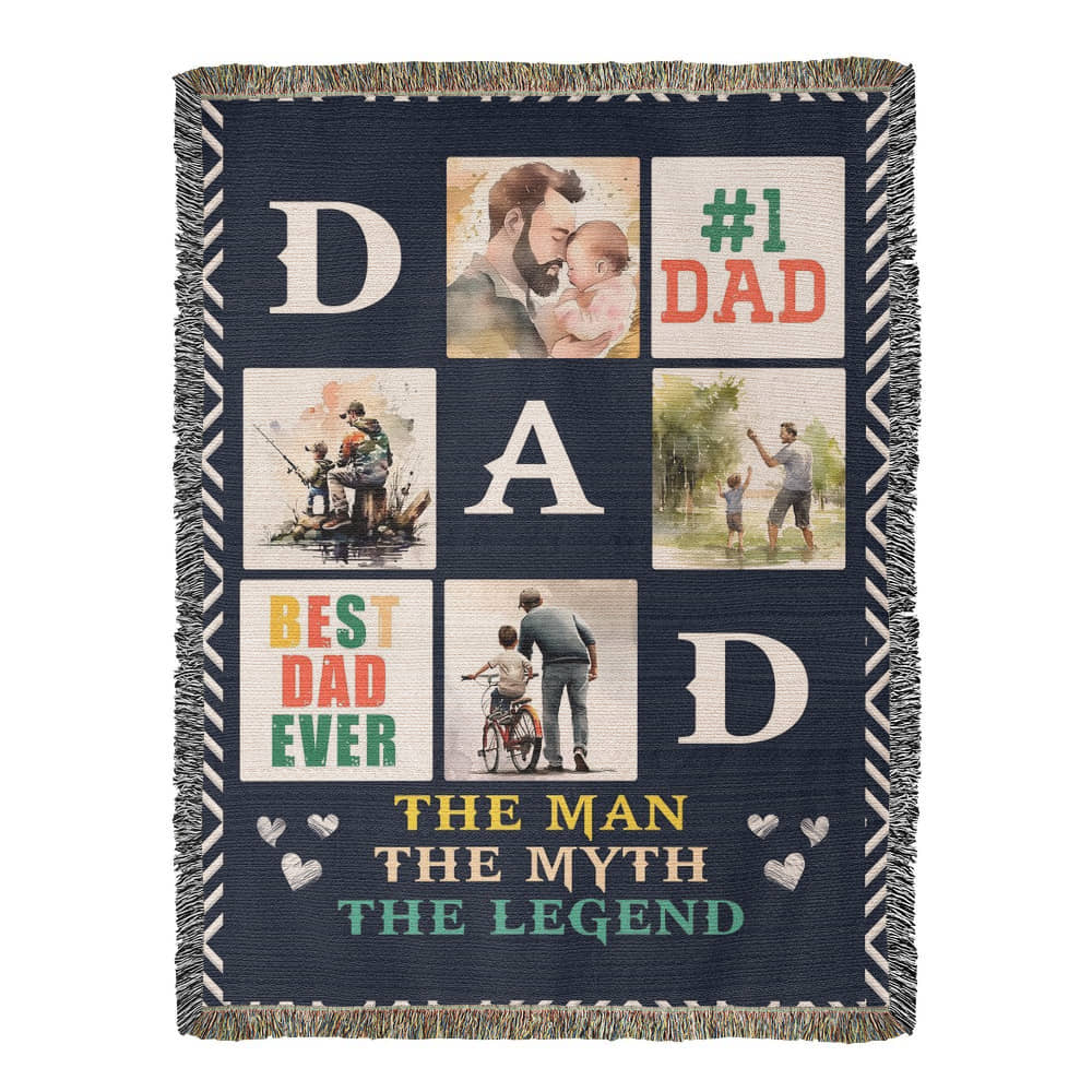 Best Dad Ever - Woven Blanket