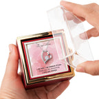 Forever Love Necklece with Rotating Ros  Gift Box